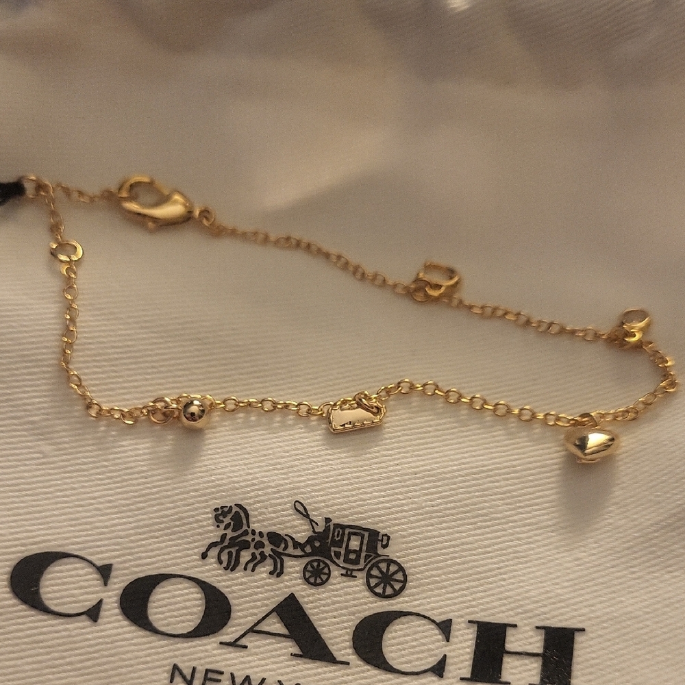 Coach, Heart And C Charm Bracelet. - Picture 4 of 4